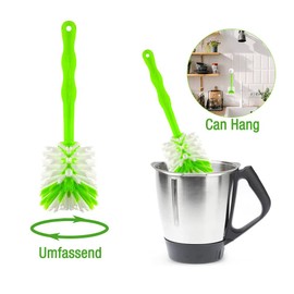 Reinigungsbürste für Thermomix TM31 TM5 TM6 TM21, CJBIN Messerbürste für Thermomix, 3er Bürste Set beinhaltet Tassenbürste, Flaschenbürste Klein, Mixtopfbürste, für Mixtopfmesser Töpfen Thermokocher