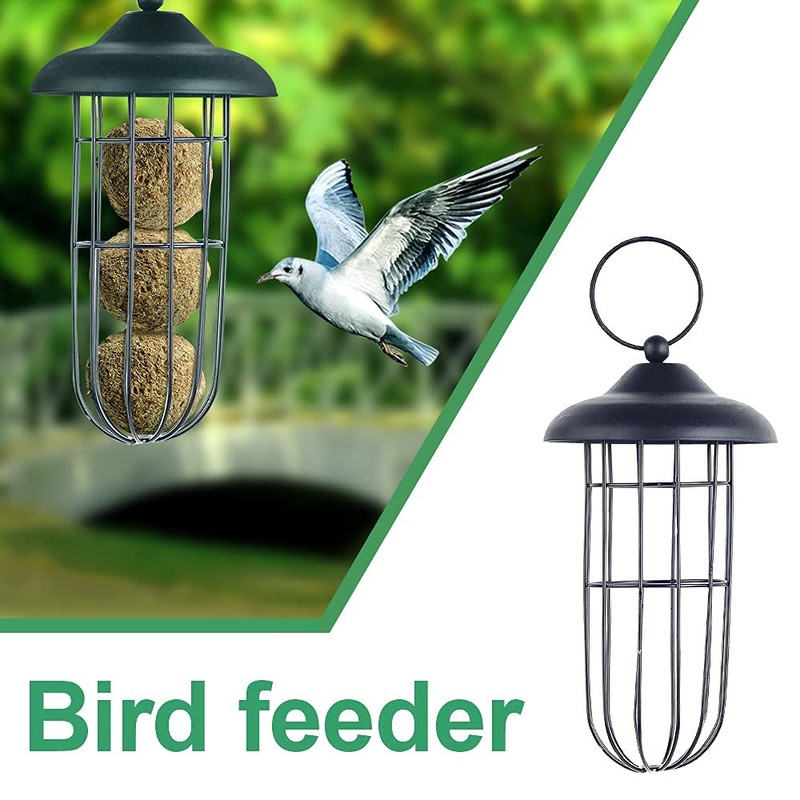 Bird Feeder Squirrel Proof Metal Bird Feeder Iron Automatic Hanging