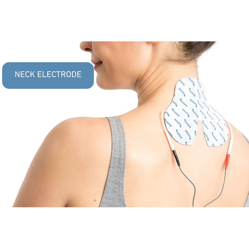 2 x 150x95 mm Large Neck Electrodes/Pads for TENS EMS Stimulation Current