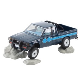 Tomytec 332855 Tomica Limited Vintage Neo 1/64 LV-N321b Nissan Truck 4X4 King Cab North American Specification Blue Finished Product