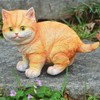 Outdoor Garden Decor Cat Statues Kitten Ornaments Gardening Decorations Gardening