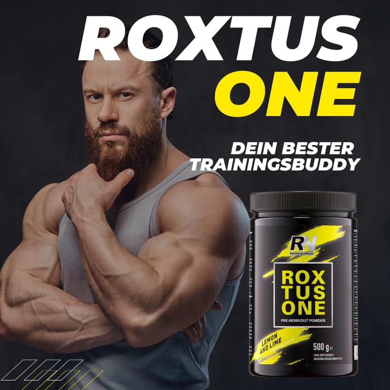 ROXTUS NUTRITION Roxtus One Pre-Workout Booster, Lemon and Lime, 500