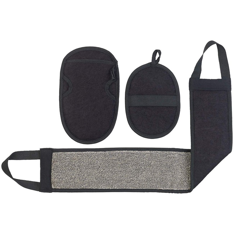 Sichler Beauty Sauna accessories: 3-piece bath set for cleansing, massage