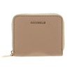 Coccinelle Metallic Soft Leather Zip Around Wallet Fresh Beige, Fresh