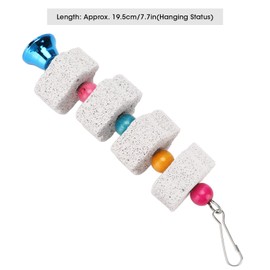 Watris Veiyi Budgies Toy, Bird Toy, Mineral Rock, Parrot Toy, Limestone Budgies for Cleaning the Bird's Beak