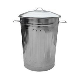 MARKSON Premium 13-Gallon Galvanized Steel Round Trash Can with Lid: Durable Waste Management Solution