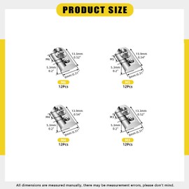 Mardatt 48Pcs 2020 Series M3 M4 M5 M6 Roll in Spring T Nuts, Roll in T Nuts with Ball Spring, Carbon Steel Half Round T Slot Nut Ball Loaded Elastic T Nut for 2020 Series Aluminum Extrusion Profile