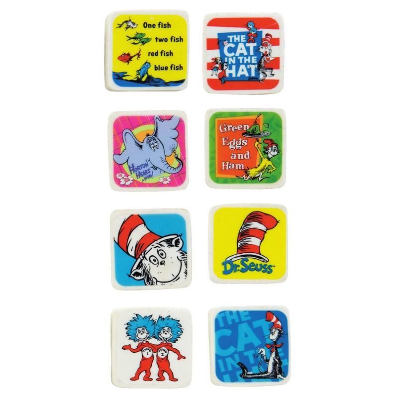 Geddes Dr. Seuss(TM) 8ct Eraser Assortment - Set of 6