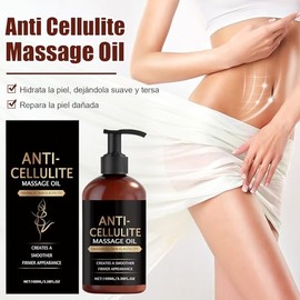 2PC Anti Cellulite Massage Oil,Aceite Corporal ReafirmanteReafirma La Piel, Hidrata Profundamente Y Suaviza Piernas, Muslos, Glteos Y Abdomen         