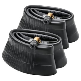 2-PCS 8 1/2 x 2 (50/75-6.1) Scooter Tubes Thickened, 8.5 Inch Tubes CR202 Stem Valve Curved, Compatible with 8 1/2 x 2 8.5 x 2.0 50/75-6.1 Trolley/E-scooter/Scooter Tyre Tubes