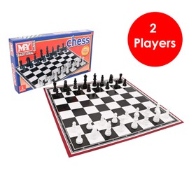 M.Y Traditional Games Chess Board - Lightweight, Folding, Travel Chess Set for Kids & Adults