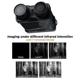 Xtahdge Digital Night Vision Binoculars All Black Full Color 4K All Black 800 Meter Large Screen Infrared Telescope