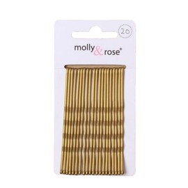 20pc Long 6.5cm Kirby Grips Hair Bobby Pins Clips Blonde