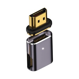 DAIAD HDMI Cable, Magnetic Connector, L Shape Magnet, Converter, Adapter, Detachable Magnetic, HDMI2.1, 8K, 60Hz, HDR, Easy Connection (Left Facing)