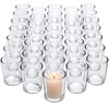 Letine 36-Pack Votive Candle Holders - Clear Glass Tea Light