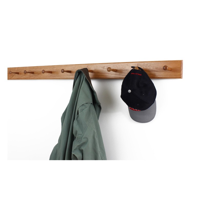 Solid Cherry Shaker Peg Racks (Cherry, 29" x 3.5" with