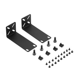 PhyinLan Rack Mount Kit, Adjustable Rack Brackets for Netgear, Cisco, D-Link, TRENDnet and HP Products, Mounts 10.6 Inch Widths to 19 Inch Devices, Adjustable Hole Spacing 14-30 mm