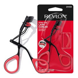 REVLON Revlon Extra Curl Lash Curler, Valentine's Day Makeup Gifts for Women, Gives an All Day Dramatic Eyelash Look, with Non-Slip Finger Grips, Easy to Use, 1 Count