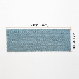 HARFINGTON 15pcs Mesh Sanding Sheets 120 Grits 2.8" x 7.8" Ceramic Abrasive Wet Dry Sandpaper Dust-Free Hook and Loop Abrasive Pads for Car Woodworking Metal Polishing & Grinding