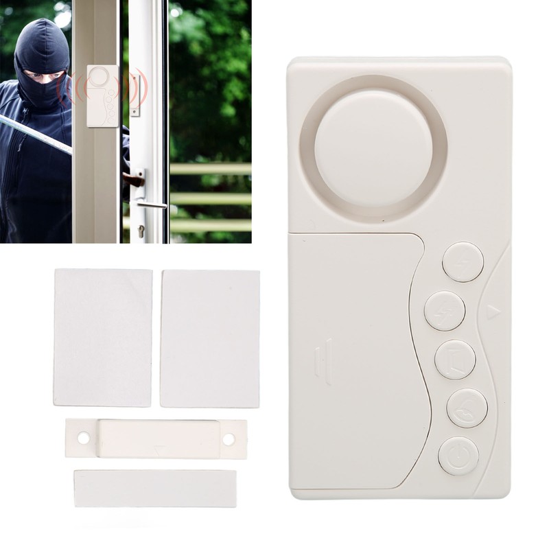 Wireless Door Alarm Multifunction Prevents Theft 4 in 1 108dB
