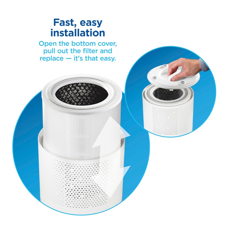 Clorox Medium Room Air Purifier True HEPA Replacement Filter, 1,000