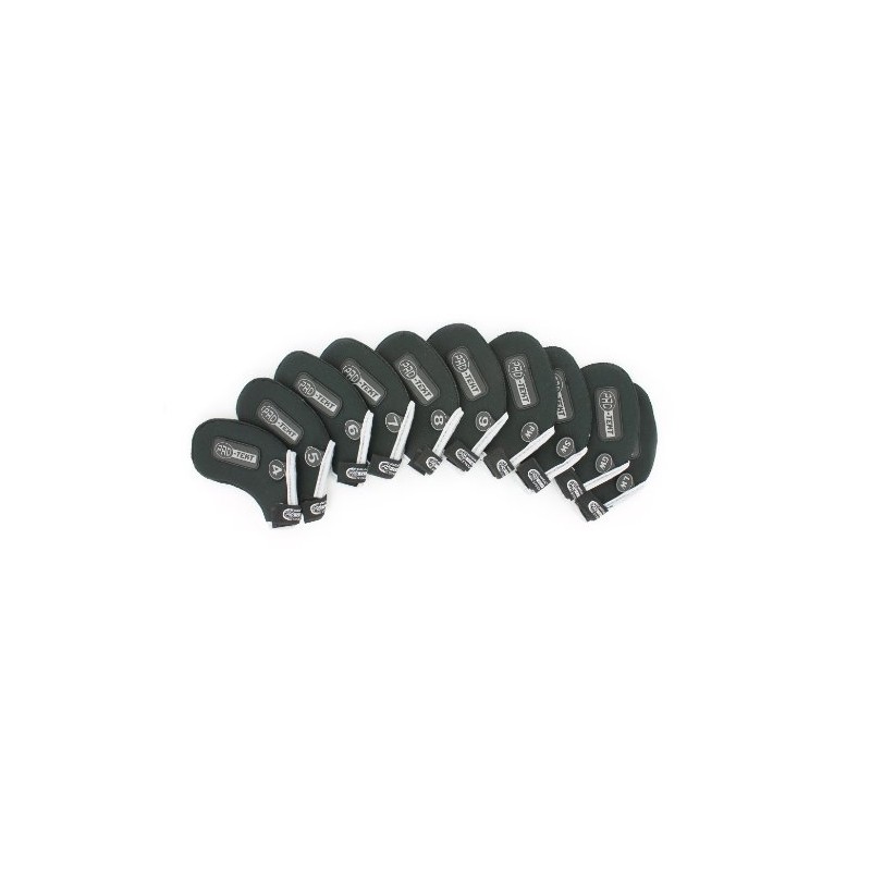 Pro-Tekt Neoprene 10 Piece Velcro Golf Club Iron Headcover Set