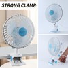BananaDeer Oscillating Clip on Fan 9-Inch With Remote control, Portable