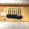 Dseap Kitchen Utensil Holder Hanger, Pot and Pan Rack Wall
