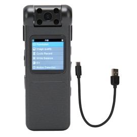 16G Portable Mini Camera Back Clip Magnetic Camera HD 1080P Sports Cameras with 180 Degree Rotating Lens