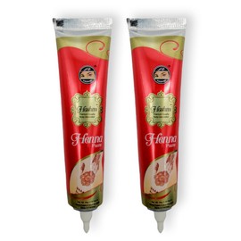 2 piezas de Henna para Tatuajes Temporales/Henna Hashmi Natural para Tatuajes Color Marrón/Henna a base de hierbas naturales para tatuajes temporales.