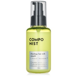 Componist Driposiy Hair Milk, Smooth, 3 Types of Vitamins C, Niacinamide, Silk Damage Repair Ingredients, Corrugated Care, Cuticle Care, Damage Repair, Bergamot & Linen Scented
