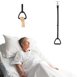 GOUBIANCEN Elderly Trapeze for Elderly,Stand Ladder Bed Helper for Disabled, Elderly, Ceiling Mounted Trapeze for Bed Mobility Transfer，Suitable for Hospital, Bedroom Bed Mobile Pull Up Aid
