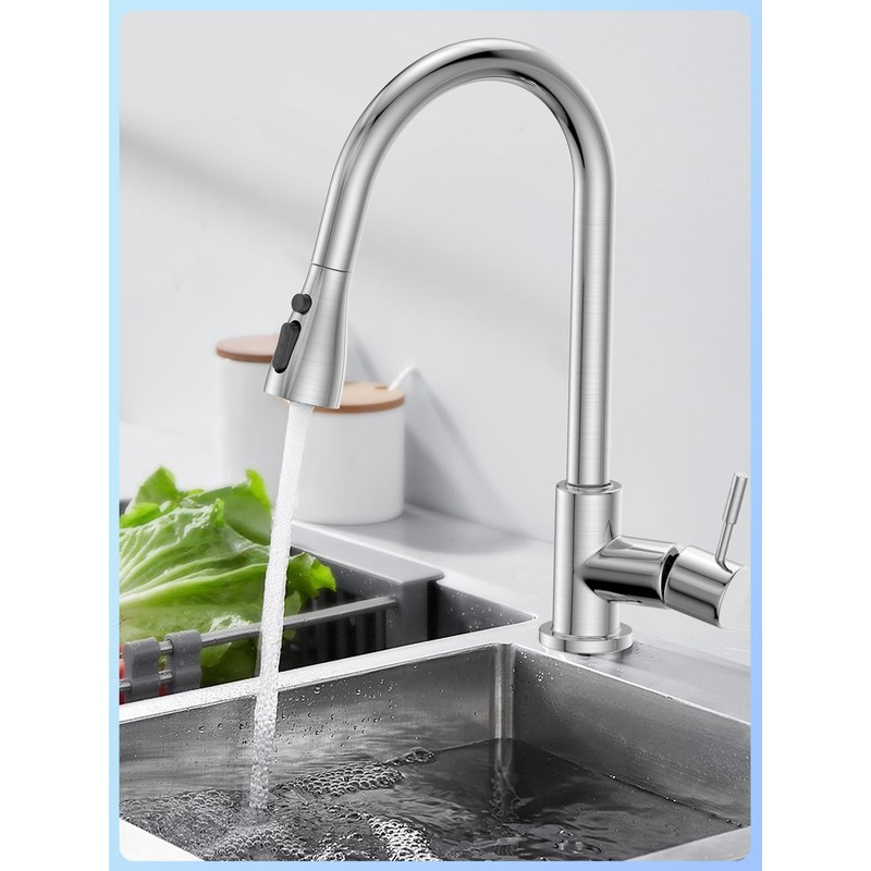 SREWOHS PRO 4 Function Pull Down Kitchen Faucet Sprayer Replacement