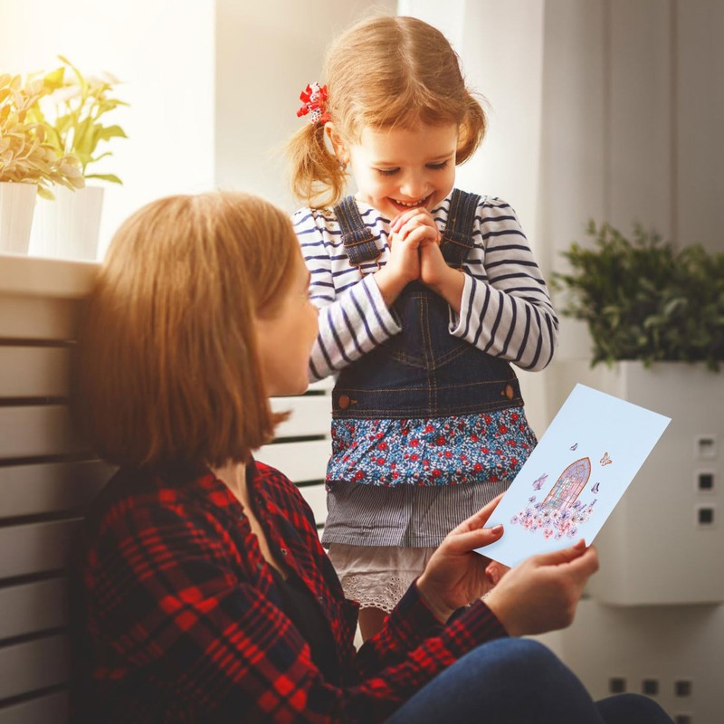 JOFONY Pop Up Card,3D Butterfly Flowers Greeting Cards with Envelopes