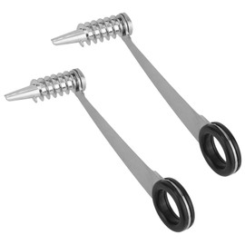 2pcs Spiral Cutters, Stainless Steel Spiral Vegetable Cutters Portable Kitchen Utensils for Veggies Cucumbers Potatoes Carrot (Silver, Black)