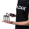 KADAX Carbon Steel Garden Rake, Hand Rake with 4 Prongs,