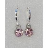 Pink Sterling Silver Earrings