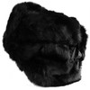 Rabbit Fur Ushanka Winter hat Black-55