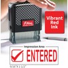 Shiny Entered Stamp Self Inking Rubber Stamp, 1/2" by 1-1/2"