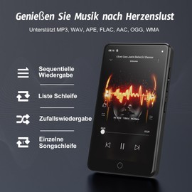 160 GB MP3 Player with Bluetooth and WiFi, 4.02 Inch IPS HD MP4 Player with Android 13 OS