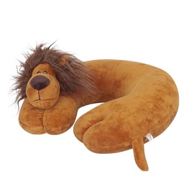 SIQITECHNO Cute Travel Neck Pillow U Shaped Pillow Cartoo Lion Pillow Animal Great for Airplane Chair Car Train & Home Office Soft Neck Head Support Pillow