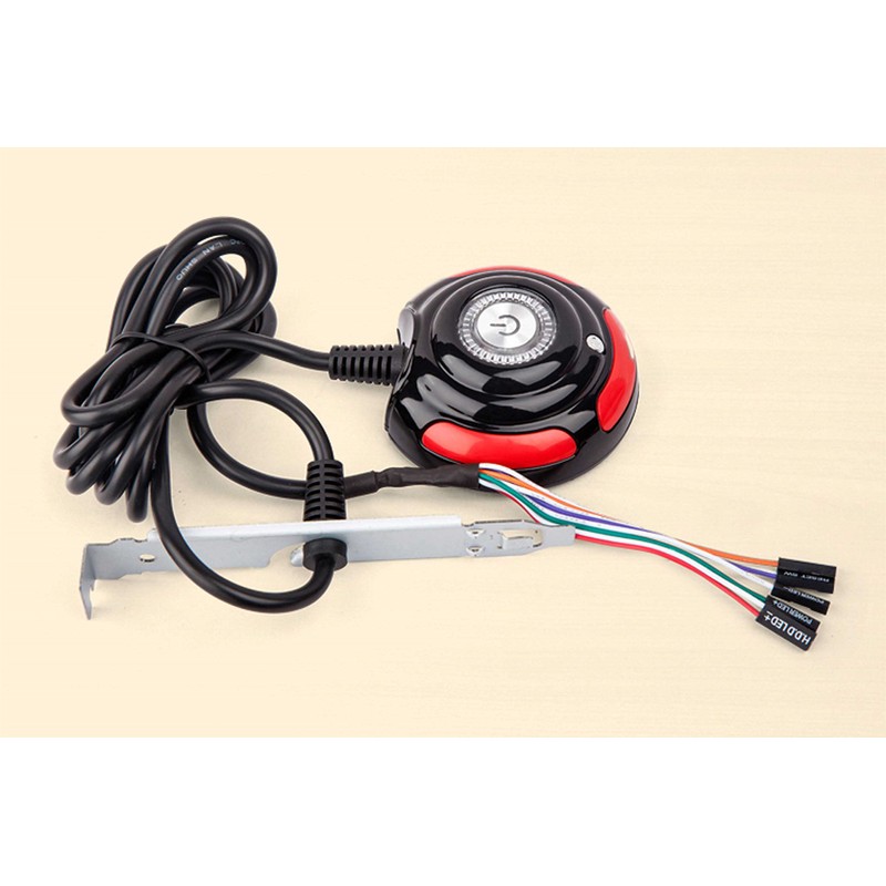 NOYITO Desktop Computer Case Motherboard Power Supply Reset HDD Button