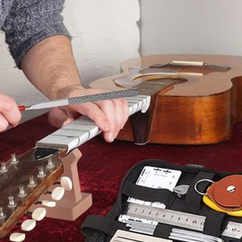 FGXY 28PCS Guitar Repairing Maintenance Tool Kit, Stringed Instrument Guitar Ukulele Bass Mandolin Banjo Cleaning Maintenance Accessories Set Guitar Tools Gift Idea for Music Instrument Enthusiast