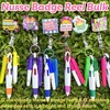 Namifin 72 PCS Funny Badge Reel with Nurse Pen Set,