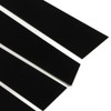 6PCS Car Window Trim Bright Black Lightweight Smooth Surface Window