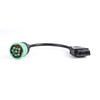 Green Type 2 J1939 Male to OBD2 Female Adapter Cable