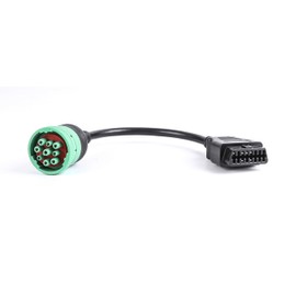 Green Type 2 J1939 Male to OBD2 Female Adapter Cable Diagnostic Cable (1)