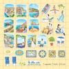 Navy Peony Coastal Italy Travel Stickers (29pcs) - Water Colour,