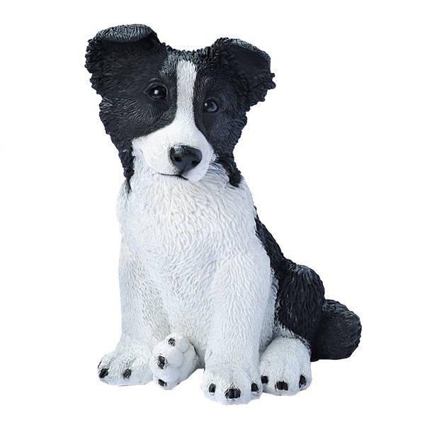 Design Toscano Border Collie Puppy Dog Statue, Multicolored