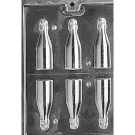 Grandmama's Goodies AO106 Small Bottle Chocolate Candy Mold with Exclusive Molding Instructions
